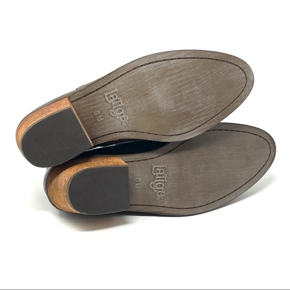 Latigo Anthropologie Kick Booties 6 Brown Leather Woven Western Ankle Boots - Picture 10 of 10